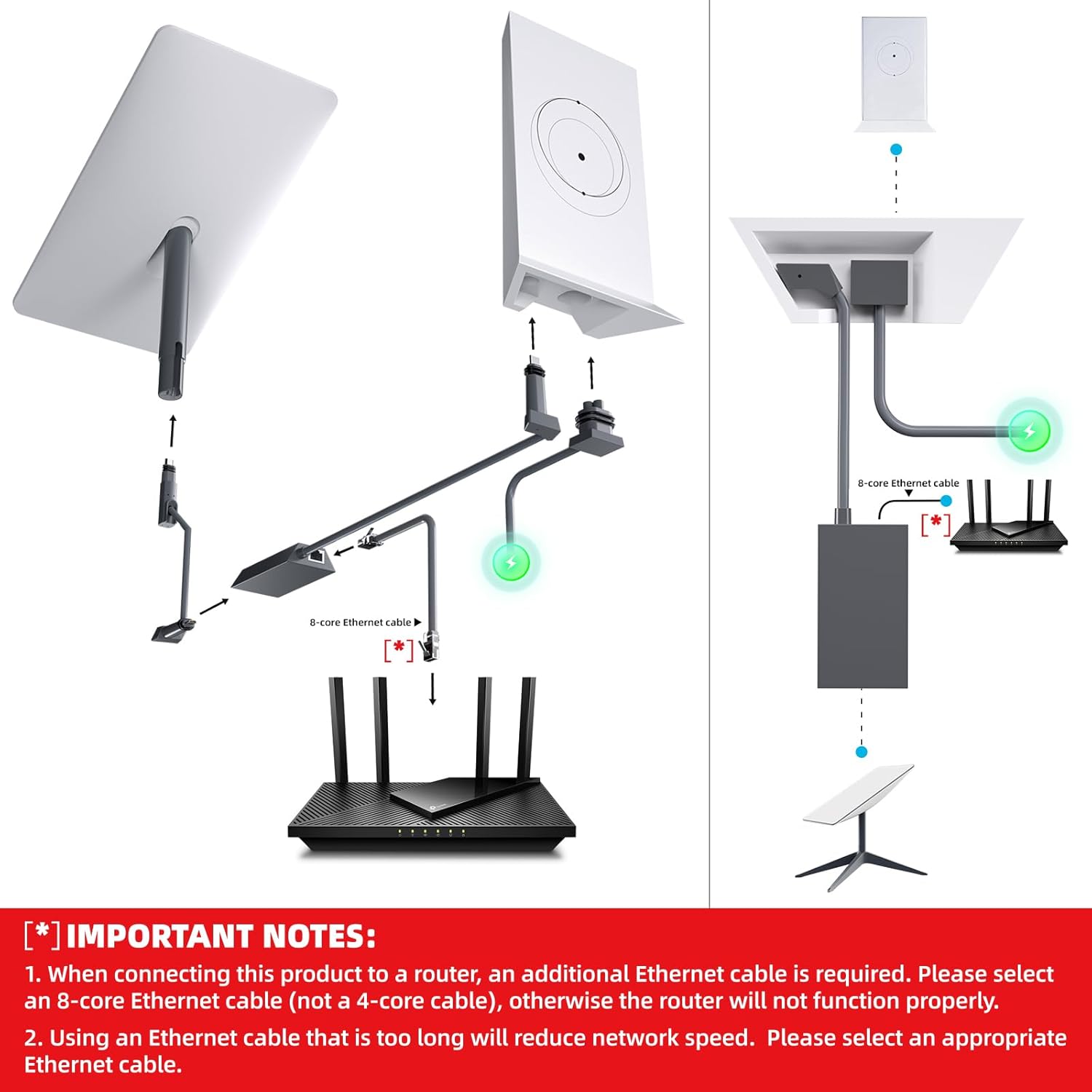 Starlink Ethernet Adapter for Rectangular Satellite Internet V2 - Image 4